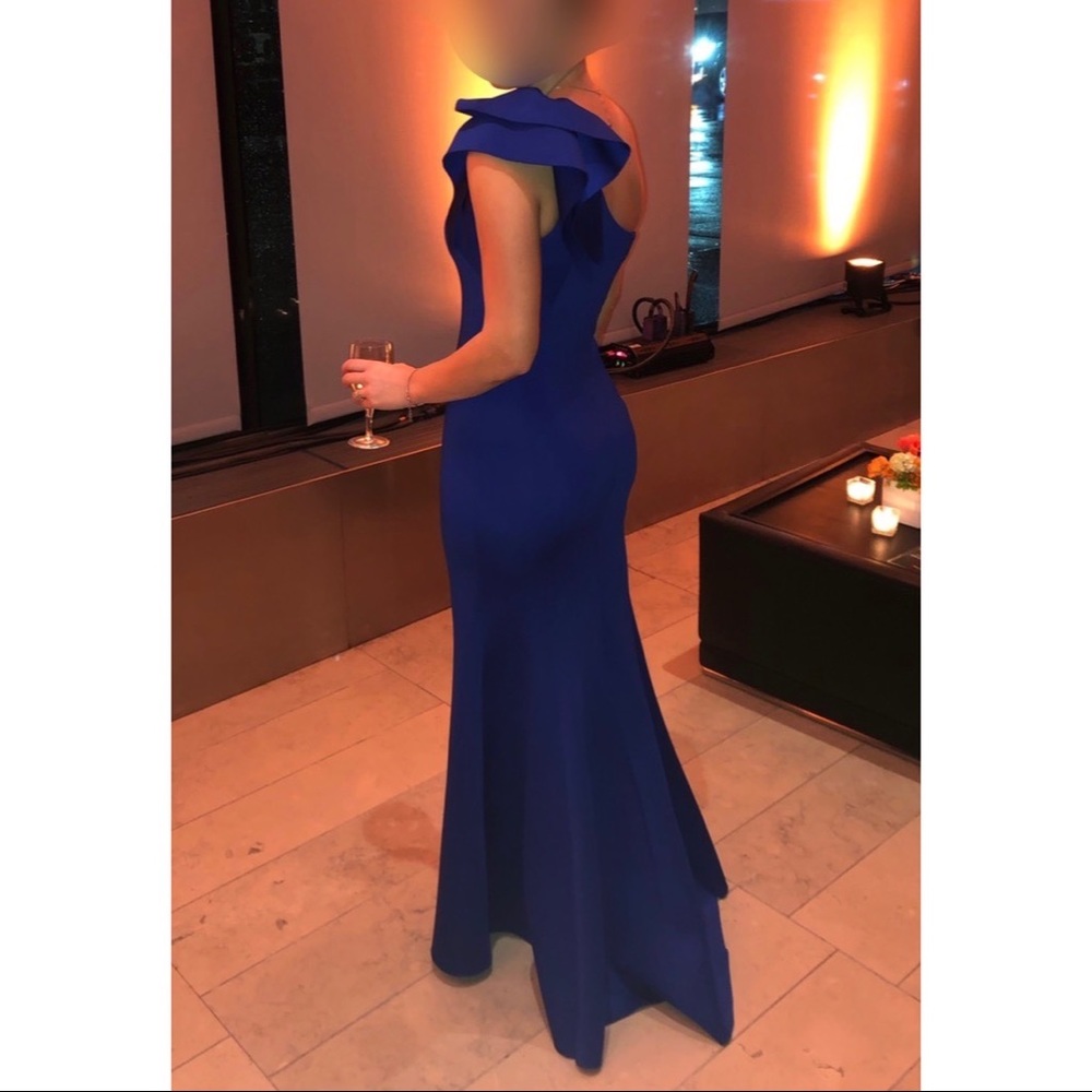 Eliza J cobalt blue gown
